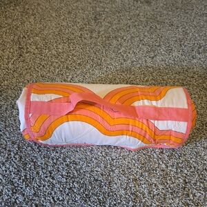 Society6 Orange Polyester Fabric